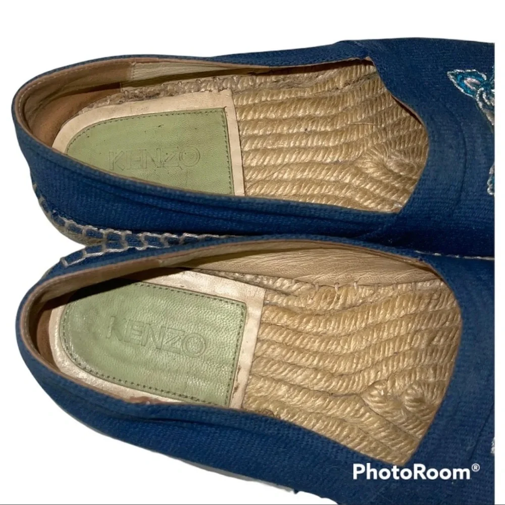 Kenzo Paris Navy Canvas Espadrille